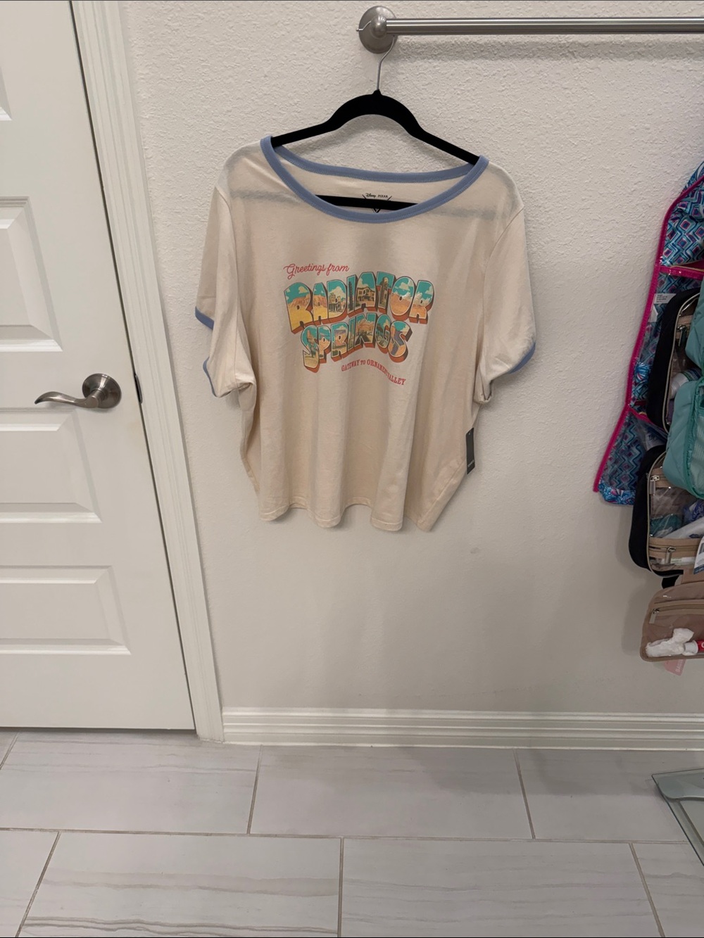 torrid  “Disney Cars” Cream Crop Tee